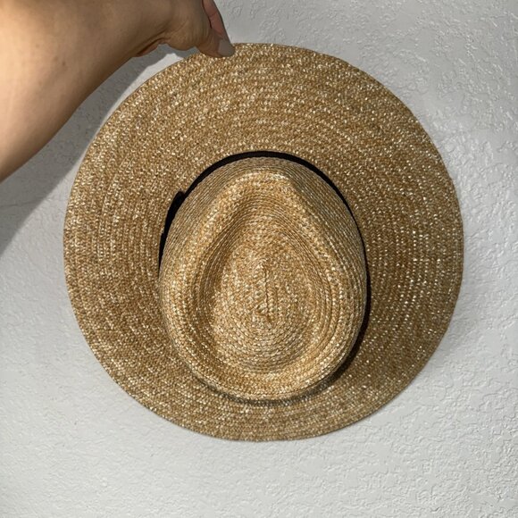 Brixton Joanna Straw Sun Hat Honey Medium Black Ribbon Accent Beach Vibes Vacay main image 5